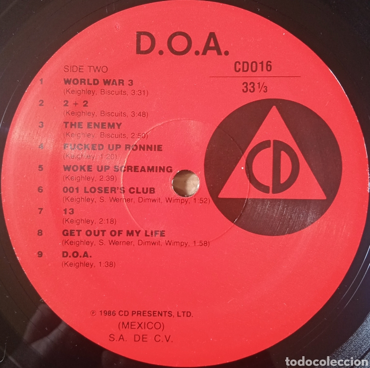 Discos de vinilo: Disco de vinilo D.O.A. - Foto 6