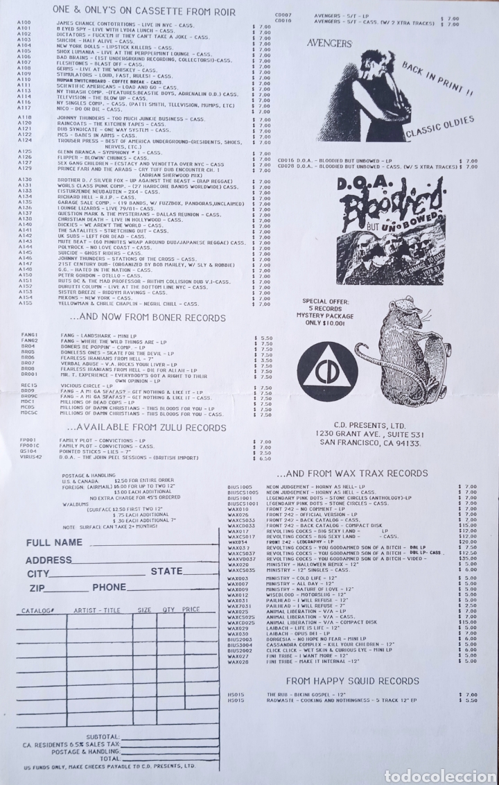 Discos de vinilo: Disco de vinilo D.O.A. - Foto 4