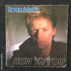 Disques de vinyle: VINILO SINGLE - BRYAN ADAMS - RUN TO YOU - AM RECORDS 1984. Lote 315496788