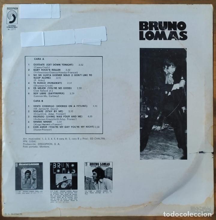 Discos de vinilo: BRUNO LOMAS &lrm;- BRUNO LOMAS LP 1976 DISCOPHON - Foto 2