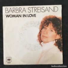 Discos de vinilo: VINILO SINGLE - BARBRA STREISAND - WOMAN IN LOVE - CBS 8966 1980