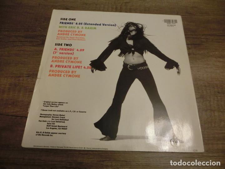 Discos de vinilo: JODY WATLEY & ERIC B.& RAKIM - FRIENDS - Foto 2