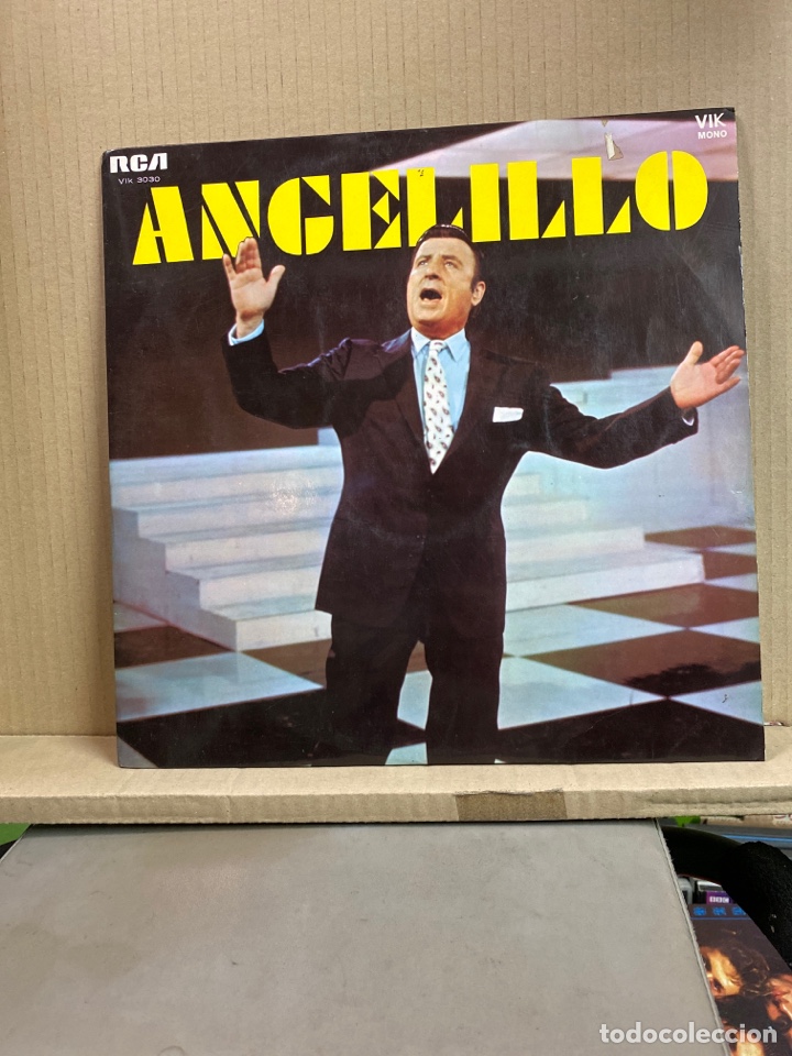 Discos de vinilo: LP ANGELILLO, CON LA ORQUESTA ACROAMA, Dir. M. QUIROGA - Foto 1
