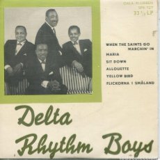 Discos de vinilo: DELTA RHYTHM BOYS / WHEN THE SAINTS GO MARCHIN'IN / ALLOUETTE + 4 (EP 33 RPM SUECO). Lote 315577893