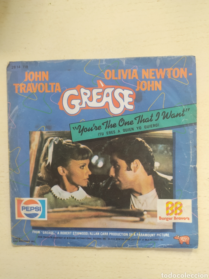 Discos de vinilo: Single doble Promo Grease - Foto 1