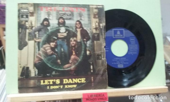Discos de vinilo: The cats. Lets dance. Odeon 1972 - Single - Foto 1