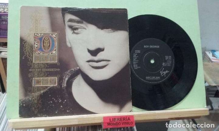 Discos de vinilo: Boy George. Dont cry. Virgin 1988 - Single - Foto 1