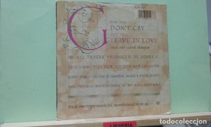 Discos de vinilo: Boy George. Dont cry. Virgin 1988 - Single - Foto 2