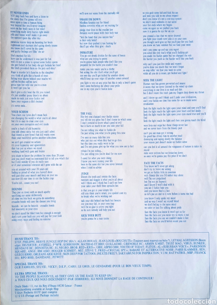 Discos de vinilo: Disco de vinilo Oncle Slam - Foto 3