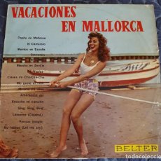 Discos de vinilo: PEPPINO DI CAPRI & ROCKERS Y OTROS LP SPAIN 1960 VACACIONES EN MALLORCA PIN UP BELTER 12008 MUY RARO. Lote 315728133