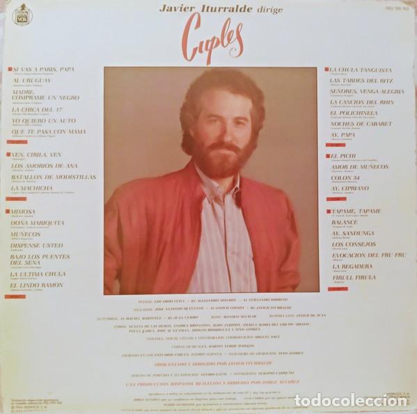 Discos de vinilo: JAVIER ITURRALDE DIRIGE CUPLES. - Foto 2