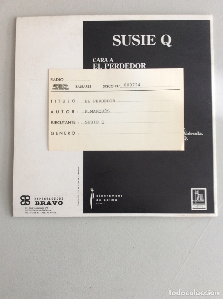 Discos de vinilo: Susie Q. El perdedor - Foto 3