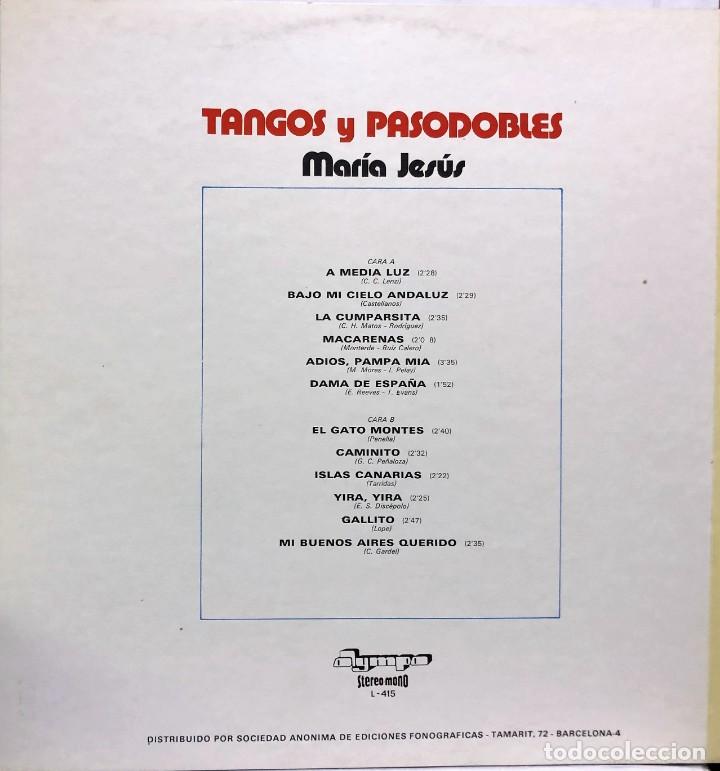 Discos de vinilo: Mar&iacute;a Jes&uacute;s &ndash;Tangos y Pasodobles - Foto 2