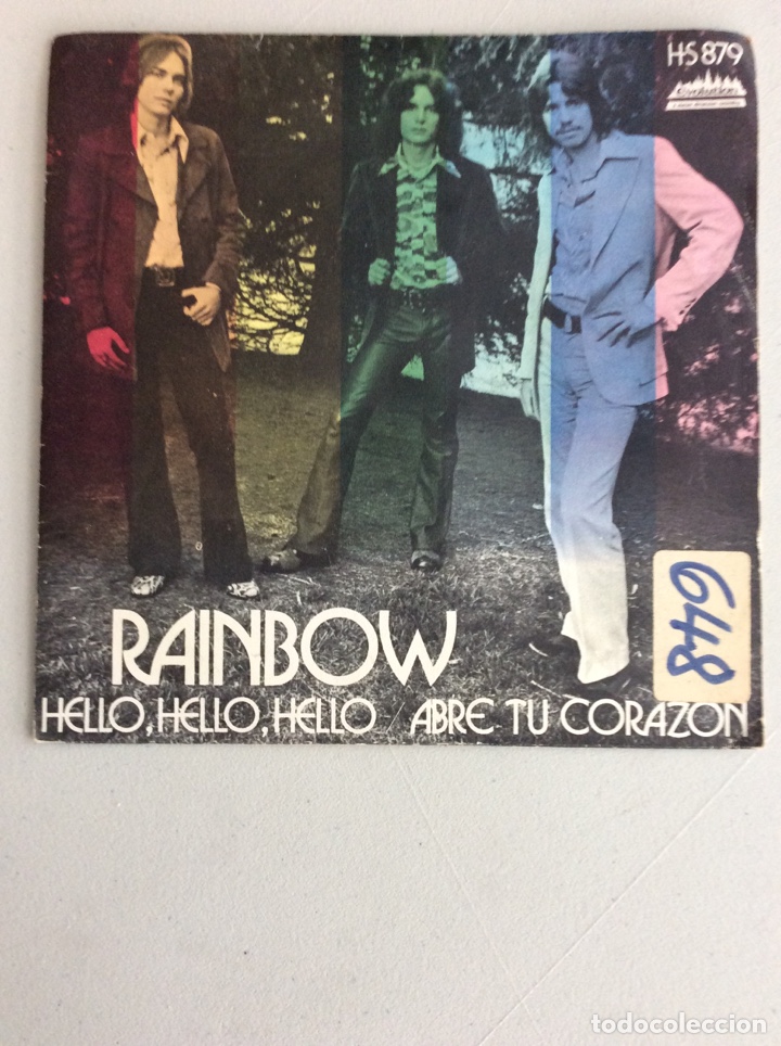 Discos de vinilo: Rainbow. Hello, hello, hello. Abre tu coraz&oacute;n. - Foto 1
