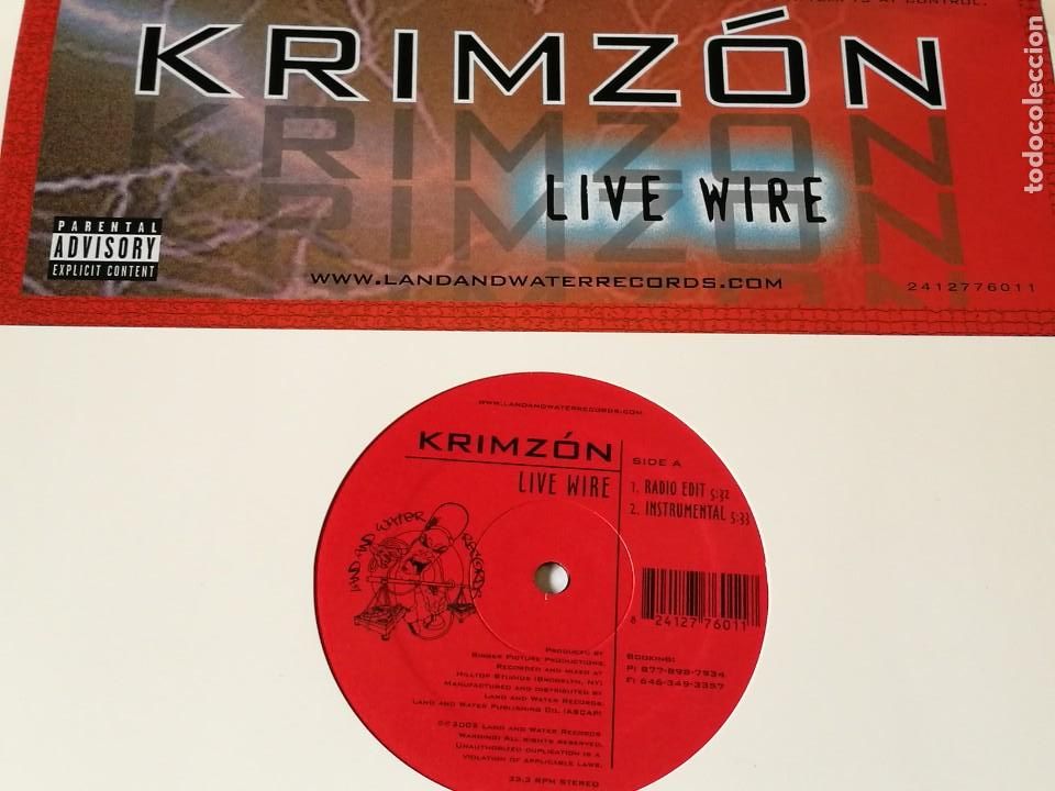 Discos de vinilo: Krimz&oacute;n - Live Wire - 2002 - Foto 1