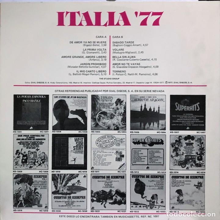 Discos de vinilo: THE STUDIO GROUP &ldquo;Italia 77&rdquo; - Foto 2