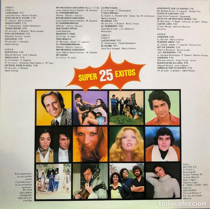 Discos de vinilo: SuperEspa&ntilde;ol - Super 25 Exitos - 2 x Vinilo, LP, Compilation, Stereo - Foto 2