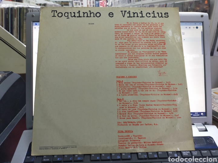 Discos de vinilo: Tiquinho e vinicius vol.II Espa&ntilde;a 1976 - Foto 2