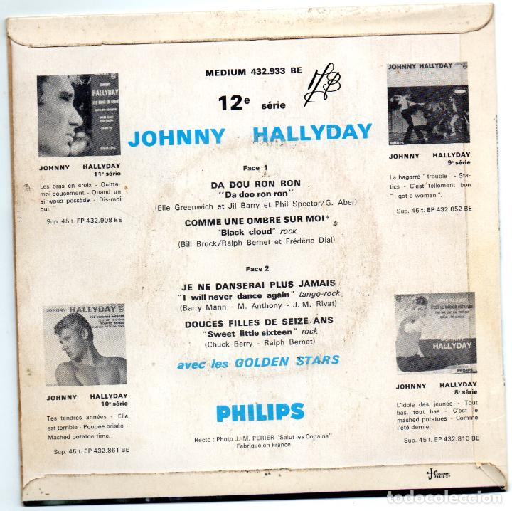 Discos de vinilo: JOHNNY HALLYDAY - DA DOU RON RON + 3.EP.S - Foto 2