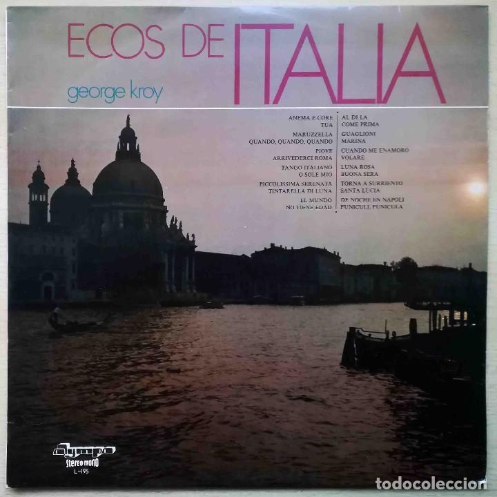 Discos de vinilo: LP Ecos de Italia - George Kroy - Foto 1