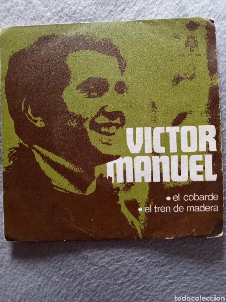 Discos de vinilo: Victor Manuel-el cobarde..disco vinilo single - Foto 1