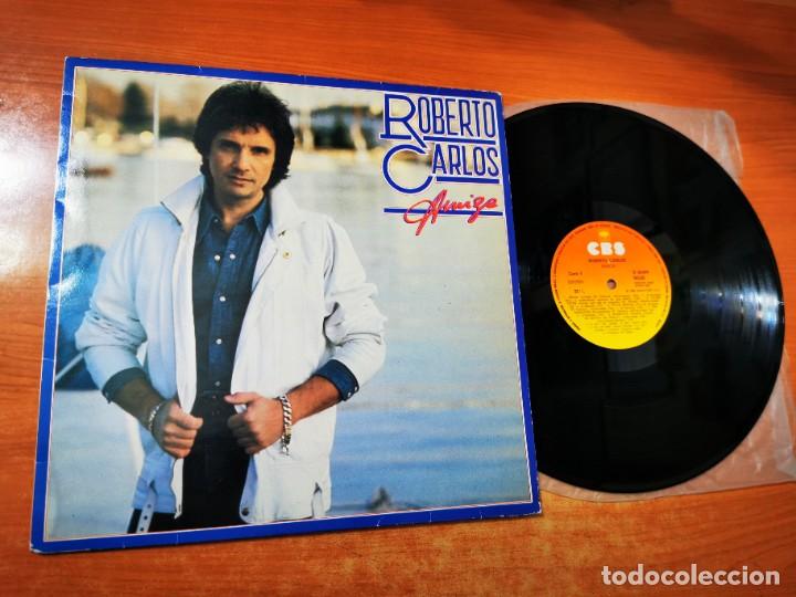 Discos de vinil: ROBERTO CARLOS Amigo LP VINILO DEL A&Ntilde;O 1983 ESPA&Ntilde;A CONTIENE 10 TEMAS