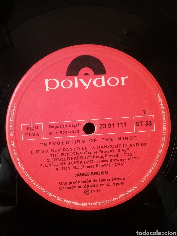Discos de vinilo: JAMES BROWN 1973 .Copia Original Polydor Spain - Foto 4
