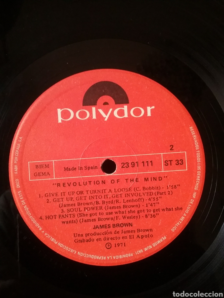 Discos de vinilo: JAMES BROWN 1973 .Copia Original Polydor Spain - Foto 5