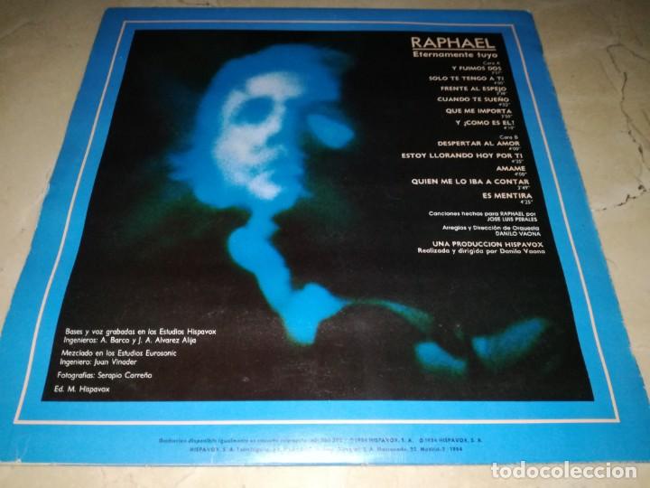 Discos de vinilo: RAPHAEL-ETERNAMENTE TUYO-VINILO EN EXCELENTE ESTADO - Foto 2