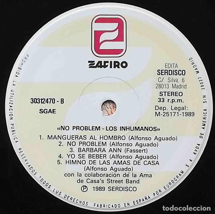 Discos de vinilo: LP Los Inhumanos - No Problem - Foto 4