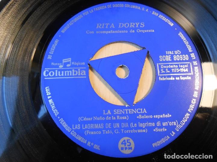 Discos de vinilo: RITA DORYS, EP, VE CON EL + 3, A&Ntilde;O 1964 - Foto 4