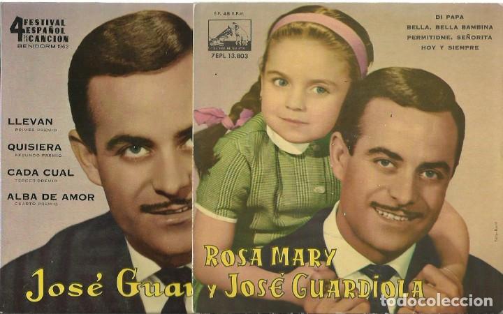 Discos de vinilo: 2 EPs DE JOS&Eacute; GUARDIOLA - Foto 1