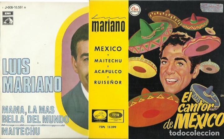 Discos de vinilo: 2 X EPs DE LUIS MARIANO - Foto 1