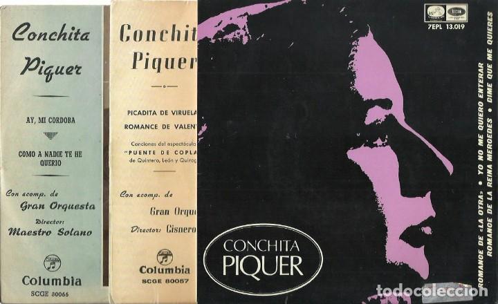 Discos de vinilo: 3 x EPs DE CONCHITA PIQUER - Foto 1