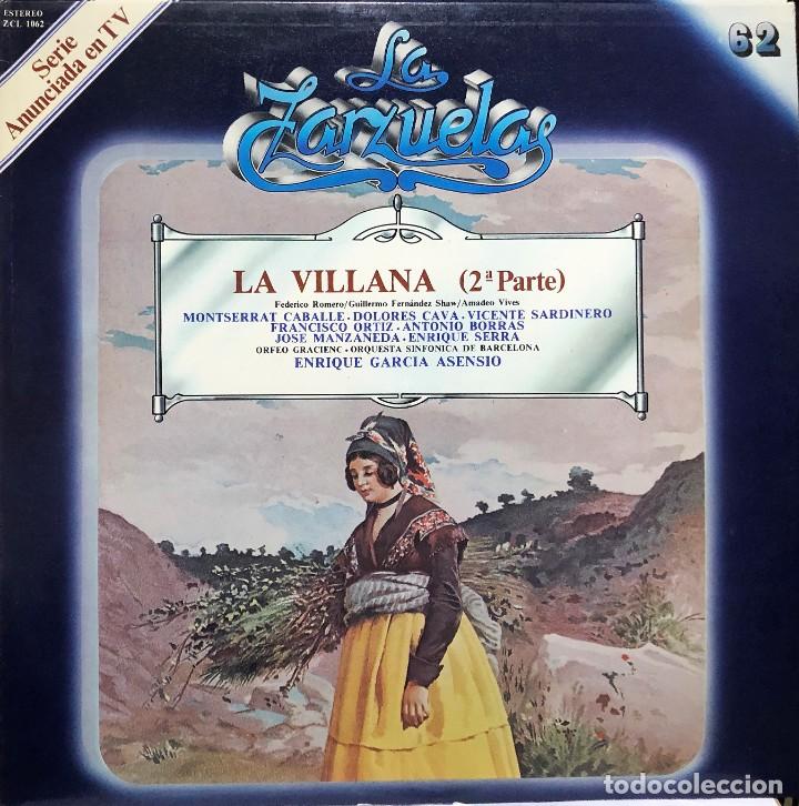 Discos de vinilo: LA ZARZUELA - ZACOSA - DISCO 62 - La Villana (2&ordf; Parte)