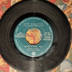 Discos de vinilo: LOS BRAVOS / BLACK IS BLACK – I WANT A NAME – COLUMBIA1966 (SIN FUNDA). Lote 316174018