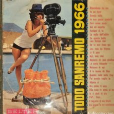 Discos de vinilo: TODO SAN REMO 1966 - LP - BELTER. Lote 316176063