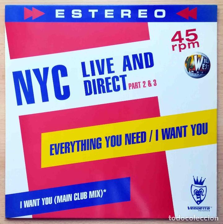 Discos de vinilo: Maxi NYC Live and Direct Part 2 y 3. - Foto 1