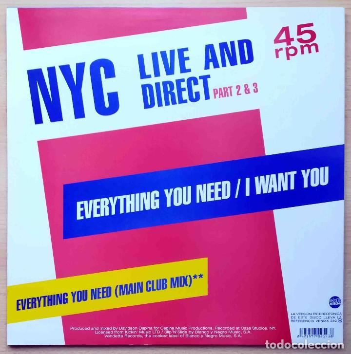 Discos de vinilo: Maxi NYC Live and Direct Part 2 y 3. - Foto 2
