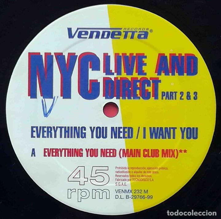 Discos de vinilo: Maxi NYC Live and Direct Part 2 y 3. - Foto 3