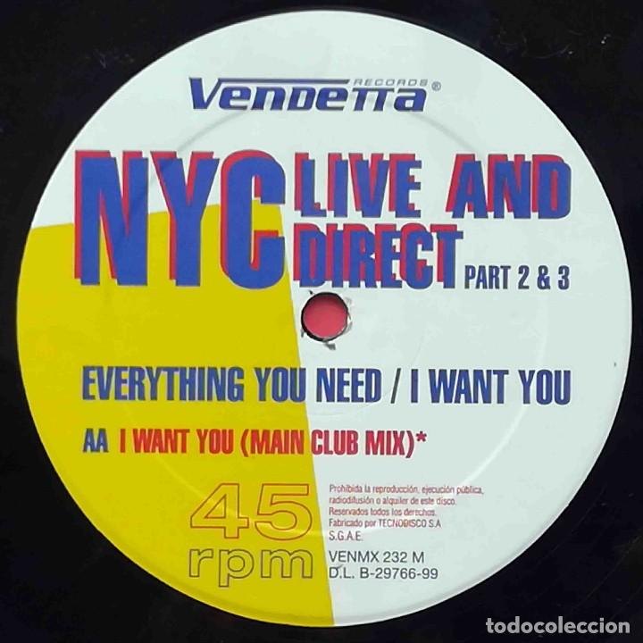 Discos de vinilo: Maxi NYC Live and Direct Part 2 y 3. - Foto 4