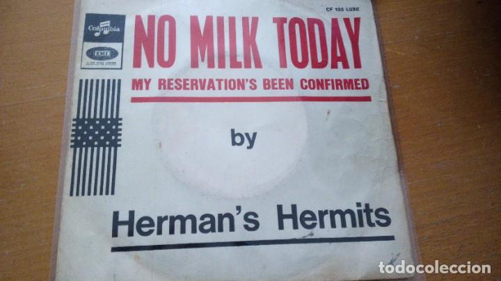 Discos de vinilo: herman&acute;s hermits no milk today single - Foto 1