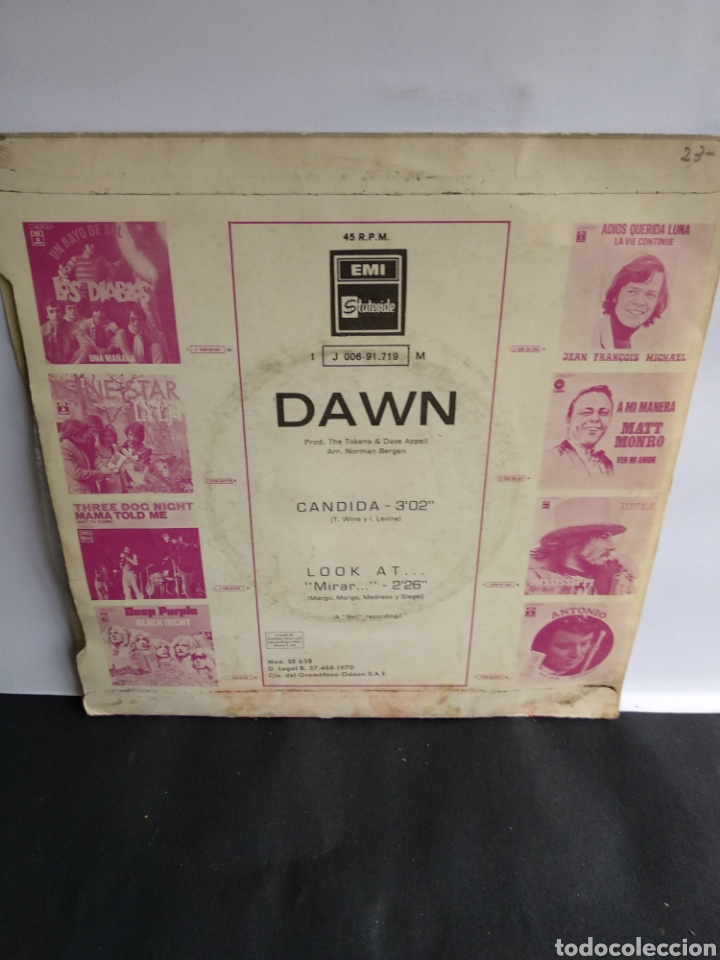 Discos de vinilo: *DAWN, CANDIDA, 1977 - Foto 2