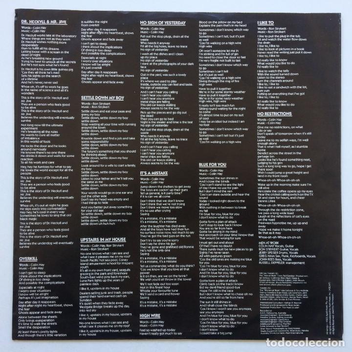 Discos de vinilo: Men At Work &ndash; Cargo , Mexico 1983 CBS - Foto 4