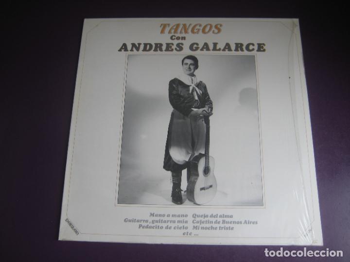 Disques de vinyle: TANGOS POR Andr&eacute;s Galarce - LP DOBLON 1985 - SIN APENAS USO - ARGENTINA TANGO