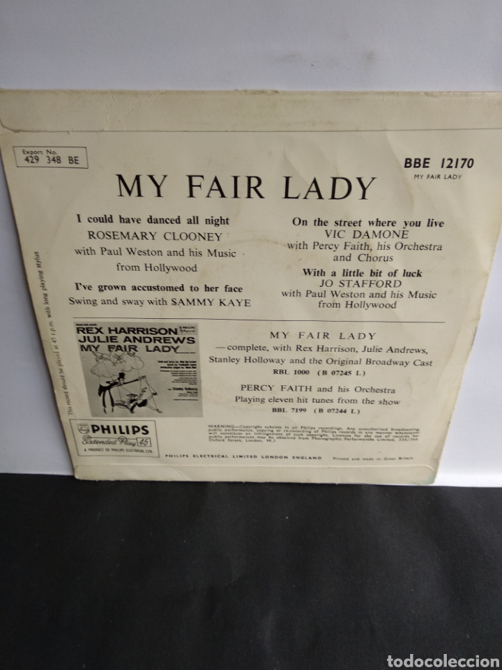 Discos de vinilo: *MY FAIR LADY, 1975. SINGLE. ESPA&Ntilde;A - Foto 2