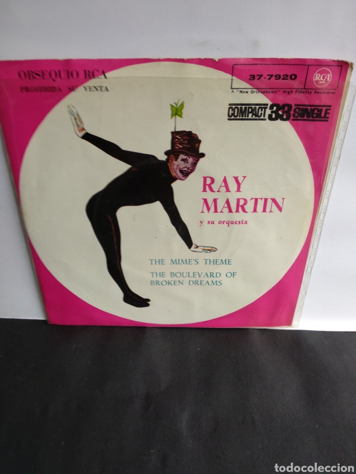 Discos de vinilo: *RAY MARTIN, THE MIMES THEME, 1961 - Foto 1