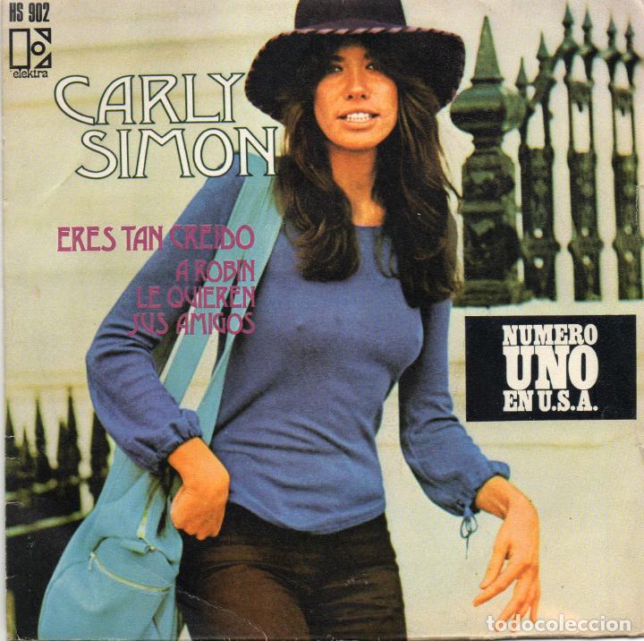 Discos de vinilo: CARLY SIMON - ERES TAN CREIDO - SINGLE - Foto 1