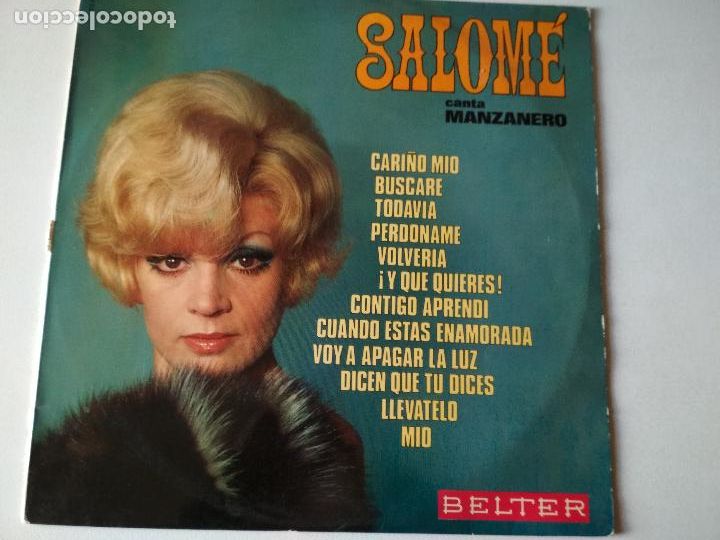 Vinyl-Schallplatten: SALOME CANTA A MANZANERO SELLO BELTER A&Ntilde;O 1970