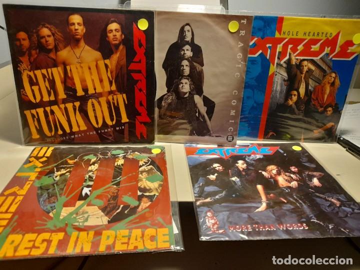 Disques de vinyle: LOTE DE 5 SINGLES DEL GRUPO EXTREME